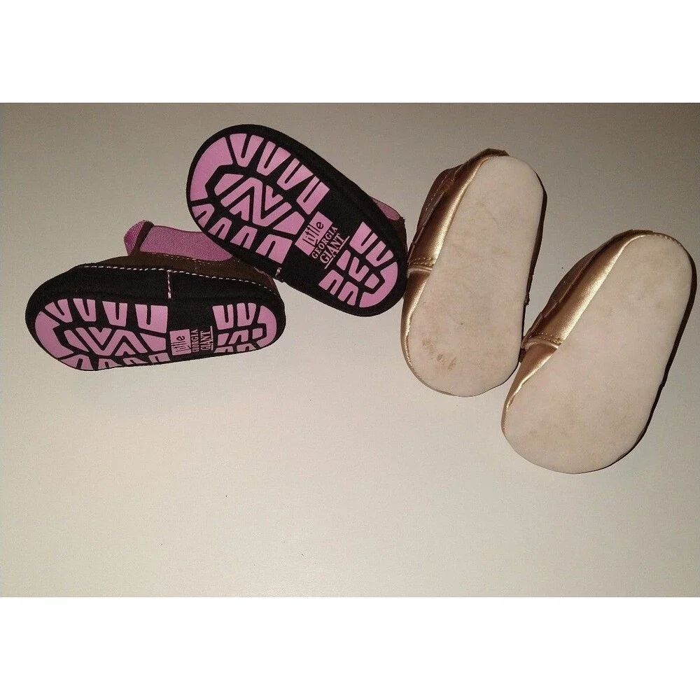 Baby Girl Shoe Bundle - Georgia Boots(0-6mo) & Target(0-3mo)